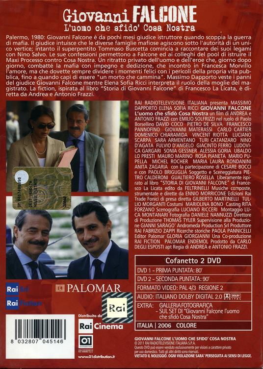Giovanni Falcone. L'uomo che sfidò Cosa Nostra (2 DVD) di Andrea Frazzi,Antonio Frazzi - DVD - 2