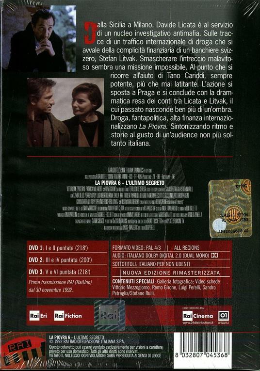 La piovra 6. L'ultimo segreto (3 DVD) di Luigi Perelli - DVD - 2