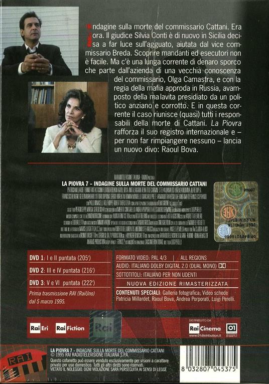 La piovra 7 (3 DVD) di Luigi Perelli - DVD - 2