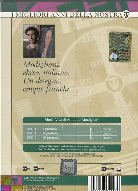 Modì. Vita di Amedeo Modigliani (3 DVD) di Franco Brogi Taviani - DVD - 2