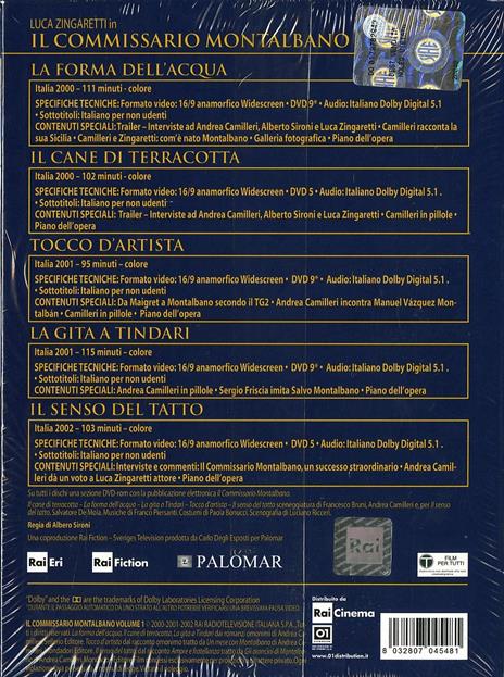 Il Commissario Montalbano. Volume #01 (Stagioni 2000-2002) (5 DVD) di Alberto Sironi - DVD - 2