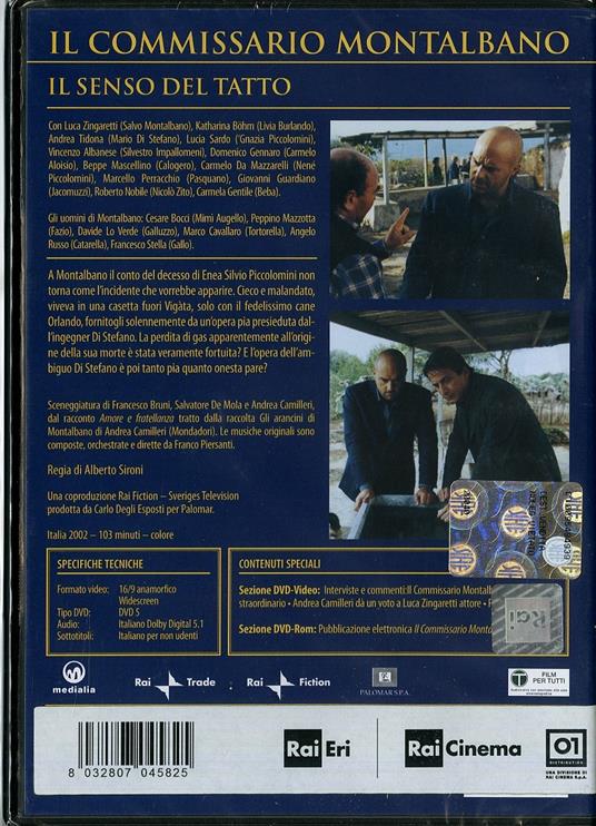 Il commissario Montalbano. Il senso del tatto di Alberto Sironi - DVD - 2