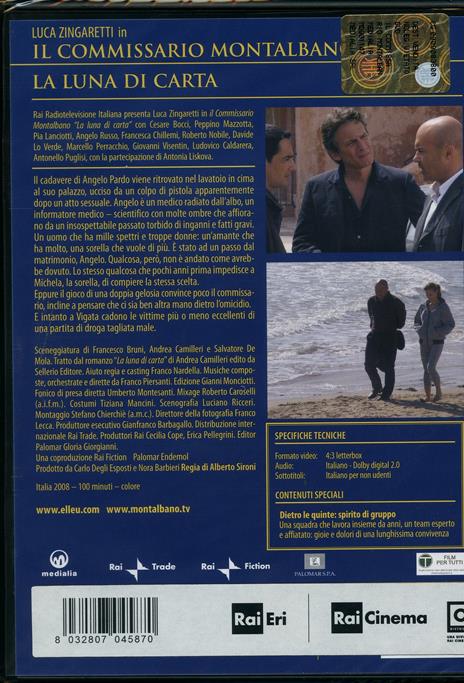 Il commissario Montalbano. La luna di carta di Alberto Sironi - DVD - 2
