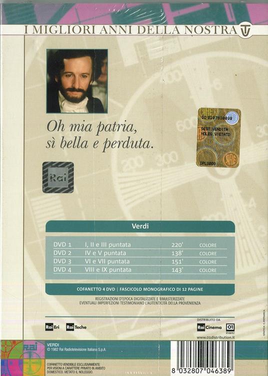 Verdi (4 DVD) di Renato Castellani - DVD - 2