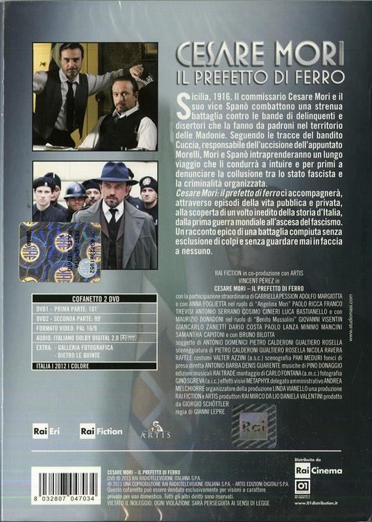 Cesare Mori. Il prefetto di ferro (2 DVD) di Gianni Lepre - DVD - 2