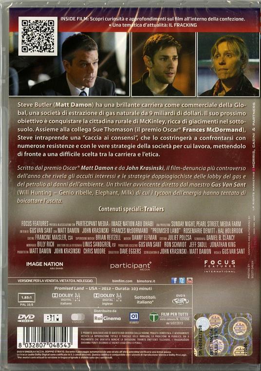 Promised Land di Gus Van Sant - DVD - 2