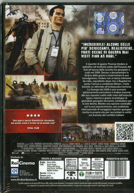 5 Days of War di Renny Harlin - DVD - 2