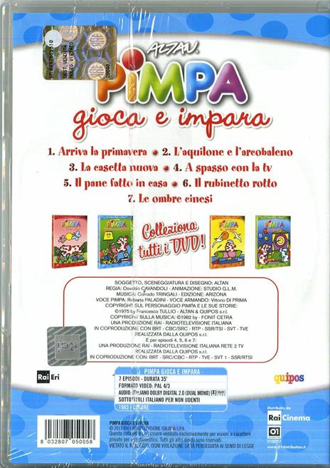 Pimpa gioca e impera di Enzo D'Alò - DVD - 2