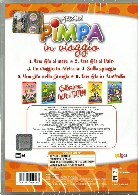 Pimpa in viaggio di Enzo D'Alò - DVD - 2