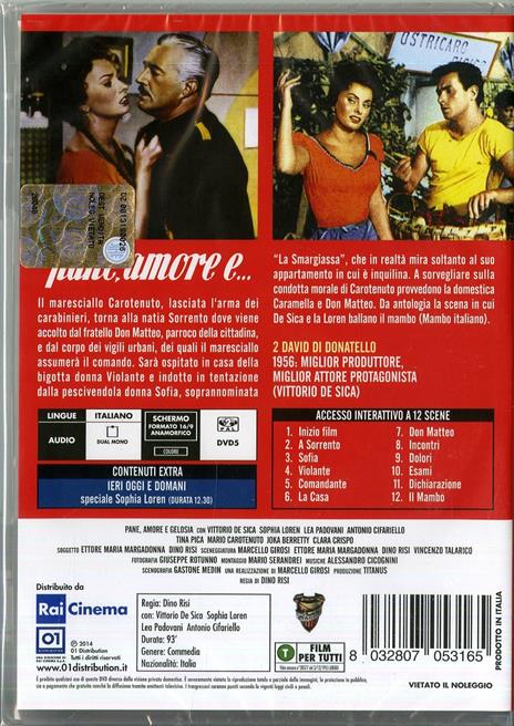 Pane, amore e… (DVD) di Dino Risi - DVD - 2
