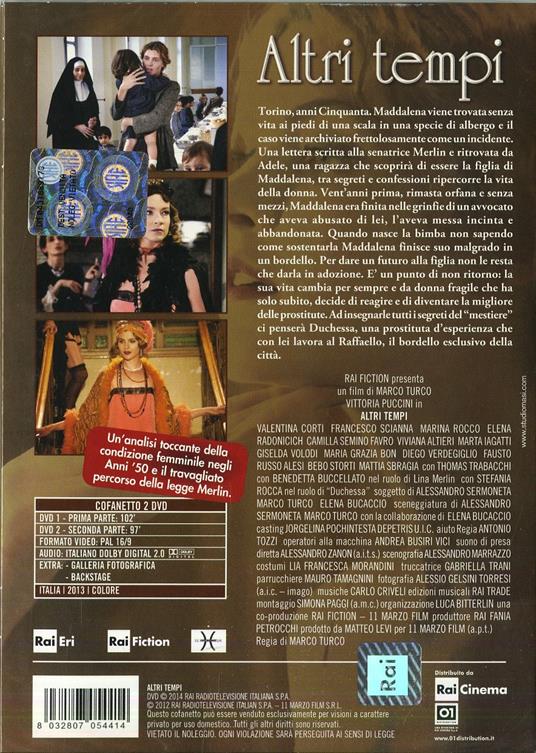 Altri tempi (2 DVD) di Marco Turco - DVD - 2