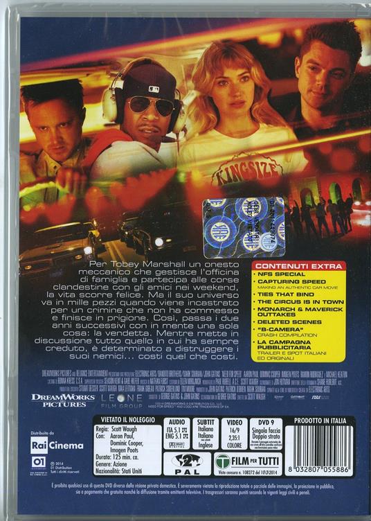 Need for Speed di Scott Waugh - DVD - 2