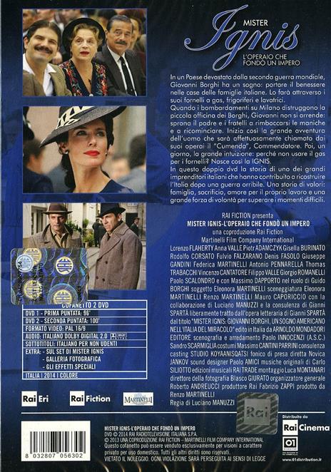 Mister Ignis. L'operaio che fondò un impero (2 DVD) di Luciano Mannuzzi - DVD - 2