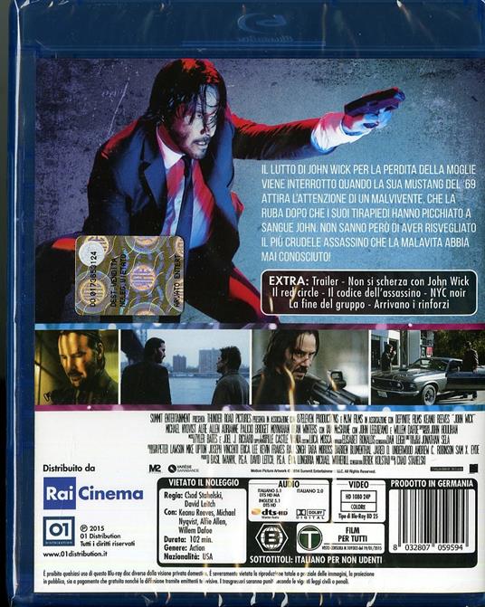 John Wick di Chad Stahelski,David Leitch - Blu-ray - 2