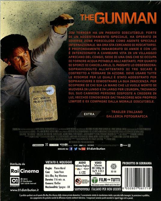 The Gunman di Pierre Morel - Blu-ray - 2