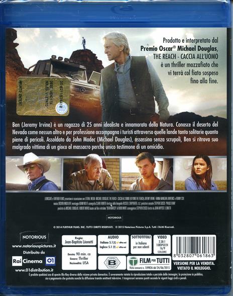 The Reach. Caccia all'uomo di Jean-Baptiste Léonetti - Blu-ray - 2