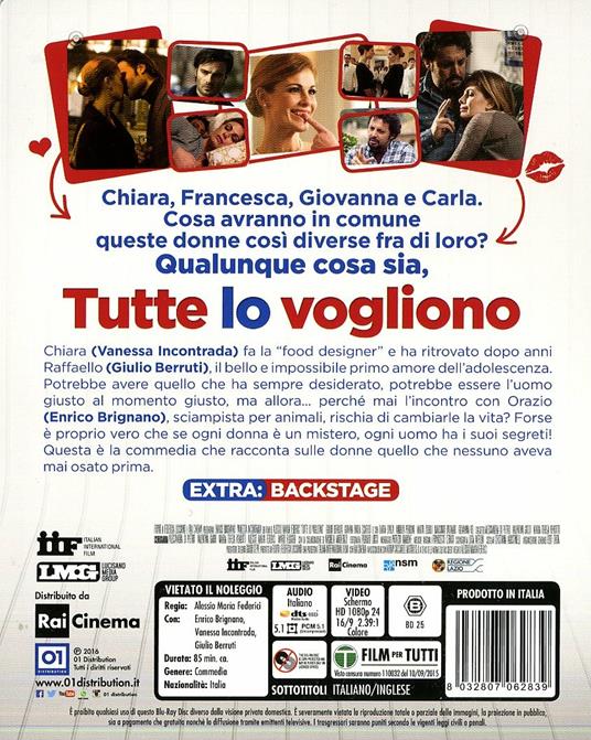Tutte lo vogliono di Alessio Maria Federici - Blu-ray - 2