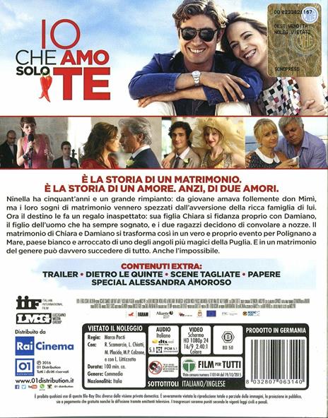 Io che amo solo te di Marco Ponti - Blu-ray - 2