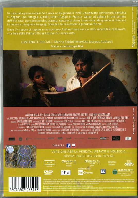 Dheepan. Una nuova vita di Jacques Audiard - DVD - 2