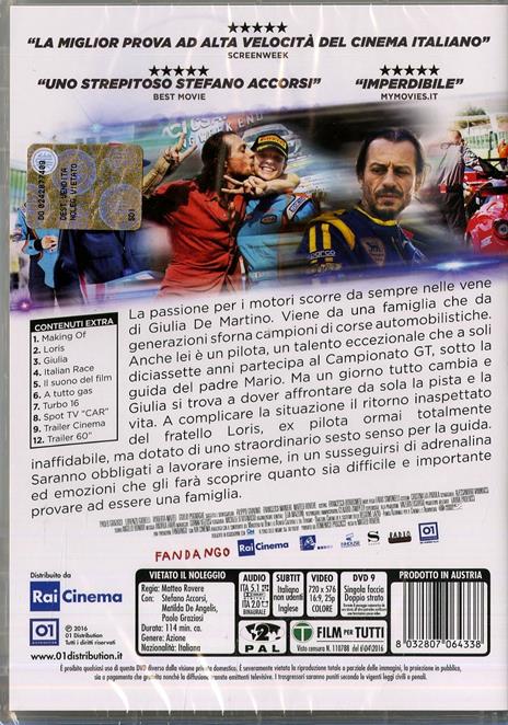 Veloce come il vento di Matteo Rovere - DVD - 8