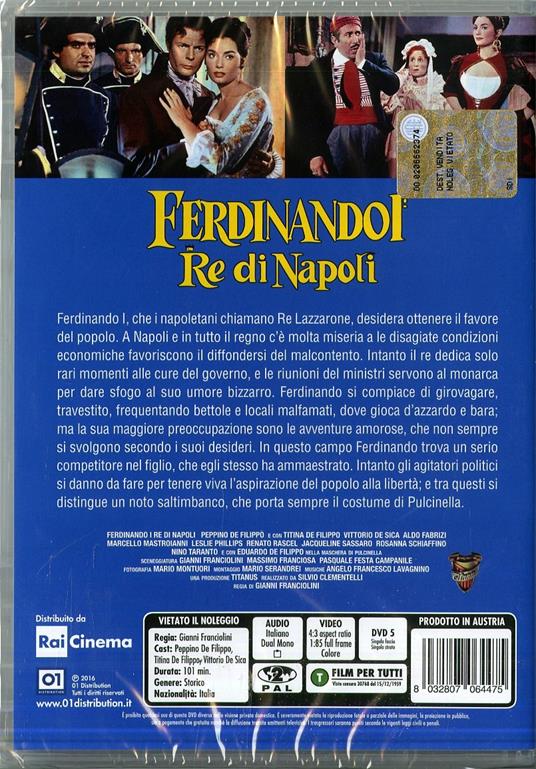 Ferdinando I Re di Napoli di Gianni Franciolini - DVD - 2