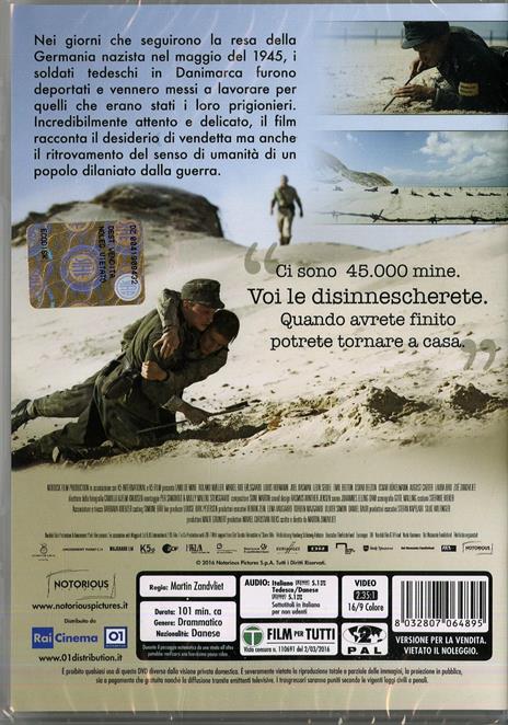 Land of Mine. Sotto la sabbia di Martin Zandvliet - DVD - 2