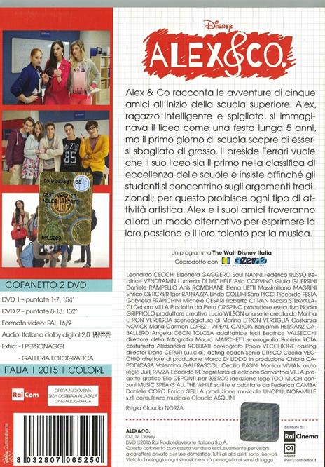 Alex & Co. Stagione 1. Serie TV ita (2 DVD) di Claudio Norza - DVD - 2