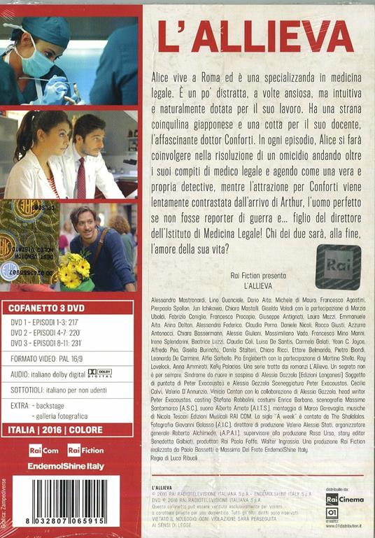 L' allieva. Serie TV ita (3 DVD) di Luca Ribuoli - DVD - 2