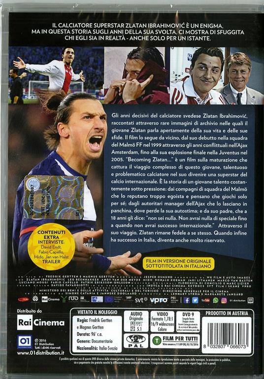 Ibrahimovic: diventare leggenda di Fredrik Gertten,Magnus Gertten - DVD - 2
