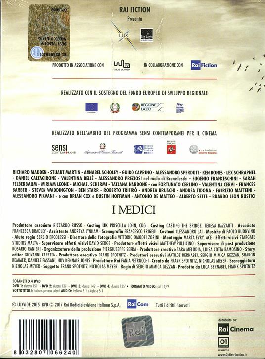 I Medici. Serie TV Rai (4 DVD) di Sergio Mimica-Gezzan - DVD - 2