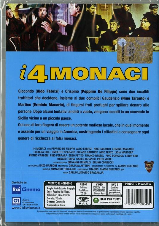 I quattro monaci di Carlo Ludovico Bragaglia - DVD - 2