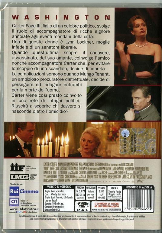 The Walker di Paul Schrader - DVD - 2