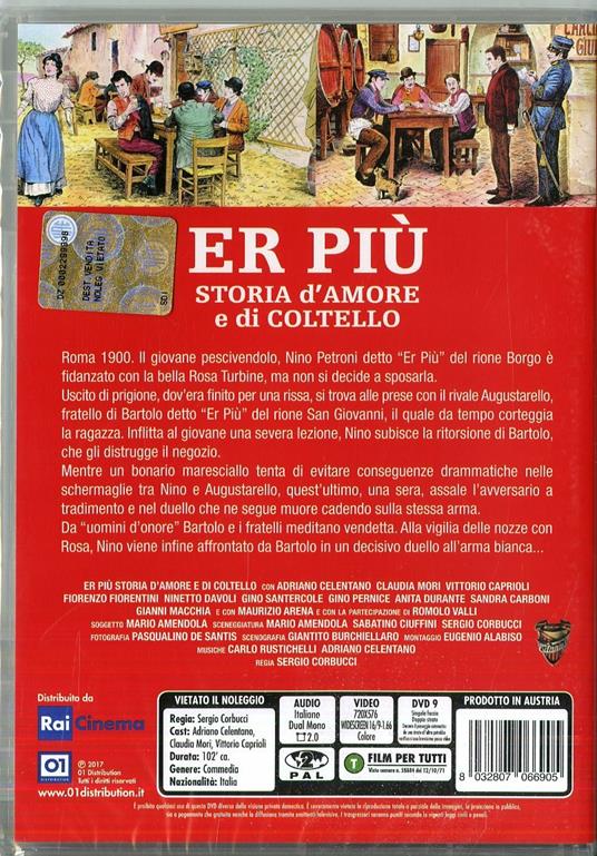 Er Più, storia d'amore e di coltello di Sergio Corbucci - DVD - 2