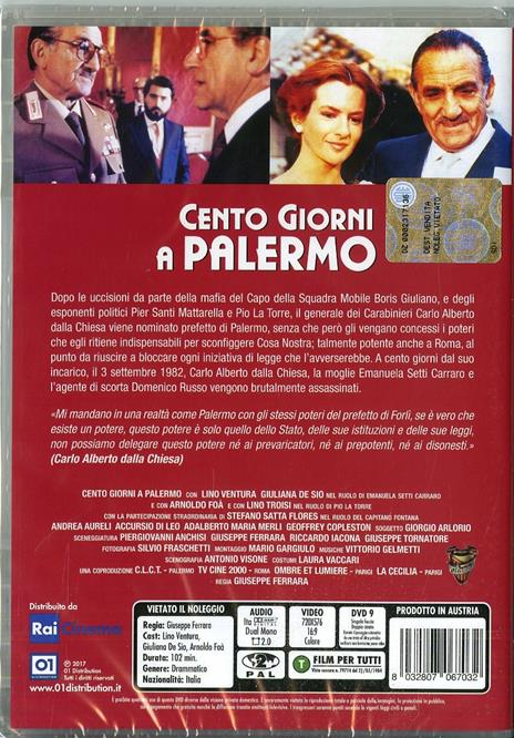 Cento giorni a Palermo (DVD) di Giuseppe Ferrara - DVD - 2