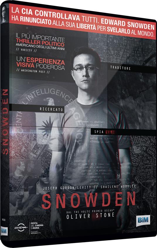 Snowden (DVD) di Oliver Stone - DVD