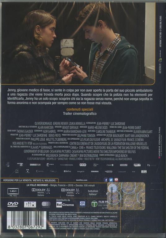 La ragazza senza nome (DVD) di Luc Dardenne,Jean-Pierre Dardenne - DVD - 2