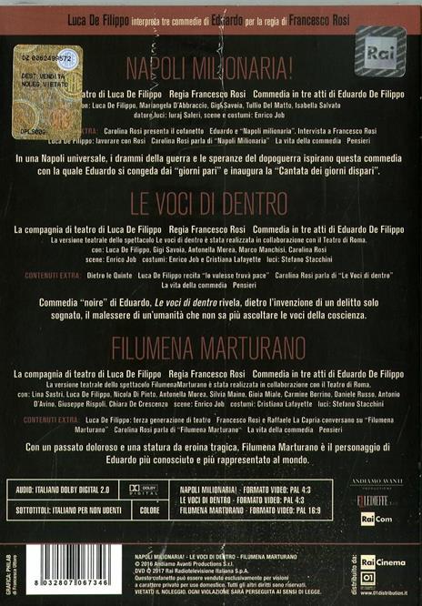 Cofanetto Eduardo De Filippo (3 DVD) di Francesco Rosi - 2