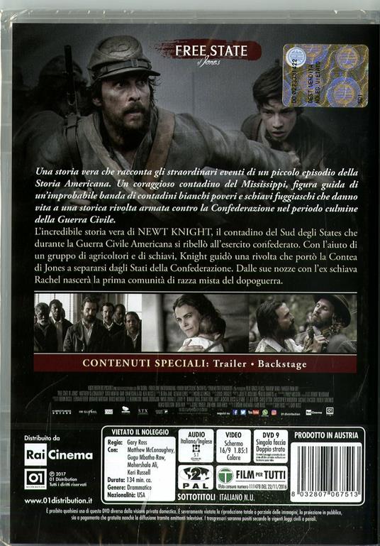 Free State of Jones (DVD) di Gary Ross - DVD - 11