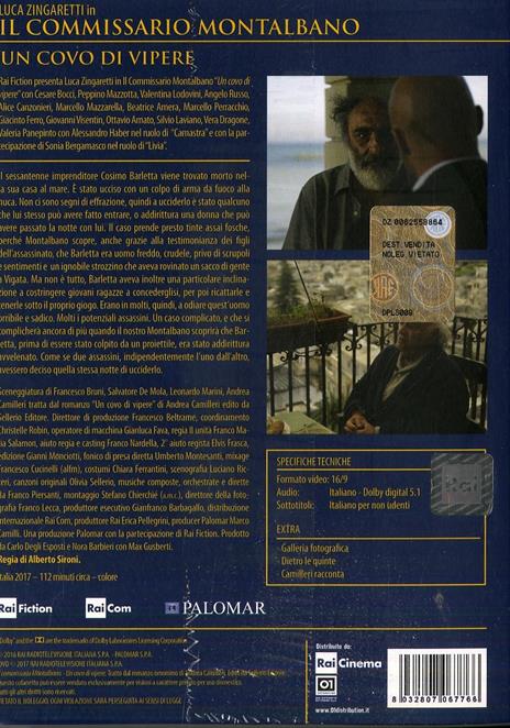 Il commissario Montalbano. Un covo di vipere (DVD) di Alberto Sironi - DVD - 2