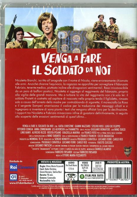 Venga a fare il soldato da noi (DVD) di Ettore Maria Fizzarotti - DVD - 2