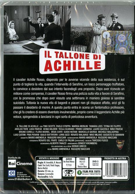 Il tallone d'Achille (DVD) di Mario Amendola,Ruggero Maccari - DVD - 2