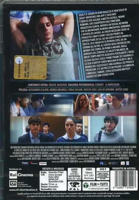The Startup. Accendi il tuo futuro (DVD) di Alessandro D'Alatri - DVD - 2