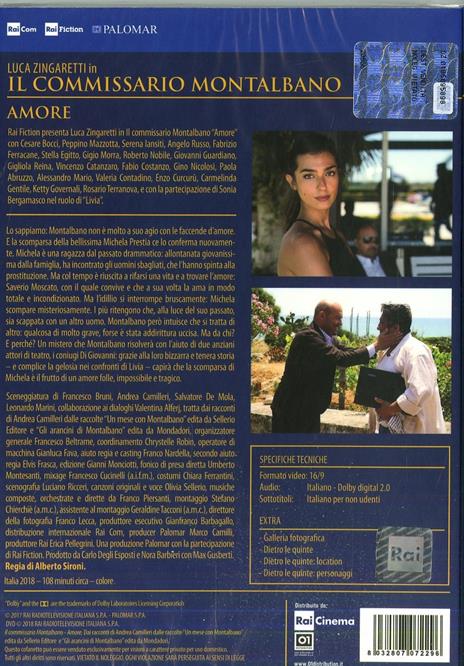 Il commissario Montalbano. Amore (DVD) di Alberto Sironi - DVD - 2