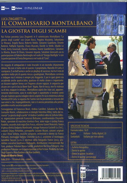 Il commissario Montalbano. La giostra degli scambi (DVD) di Alberto Sironi - DVD - 2
