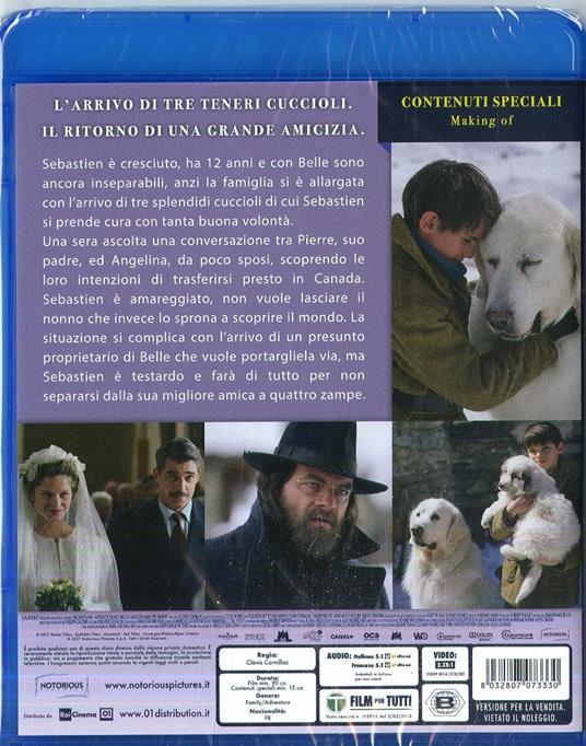 Belle & Sebastien Amici per sempre (Blu-ray) di Clovis Cornillac - Blu-ray - 2