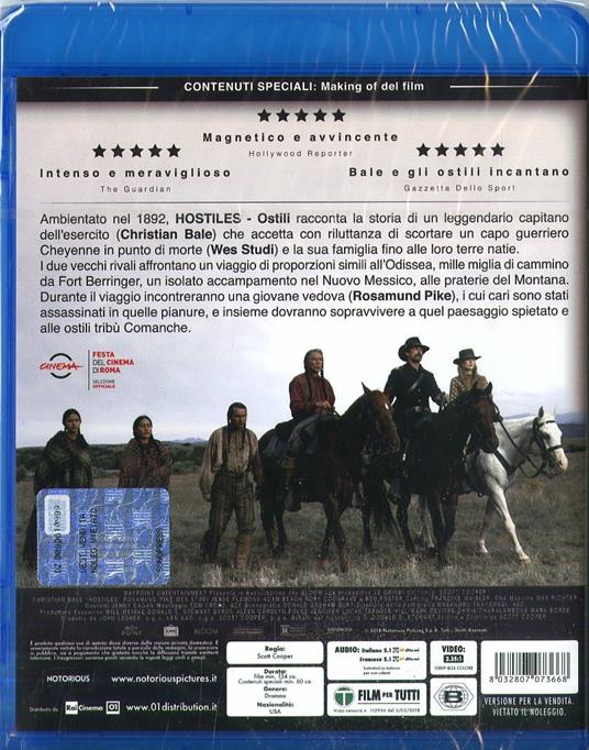 Hostiles. Ostili (Blu-ray) di Scott Cooper - Blu-ray - 2