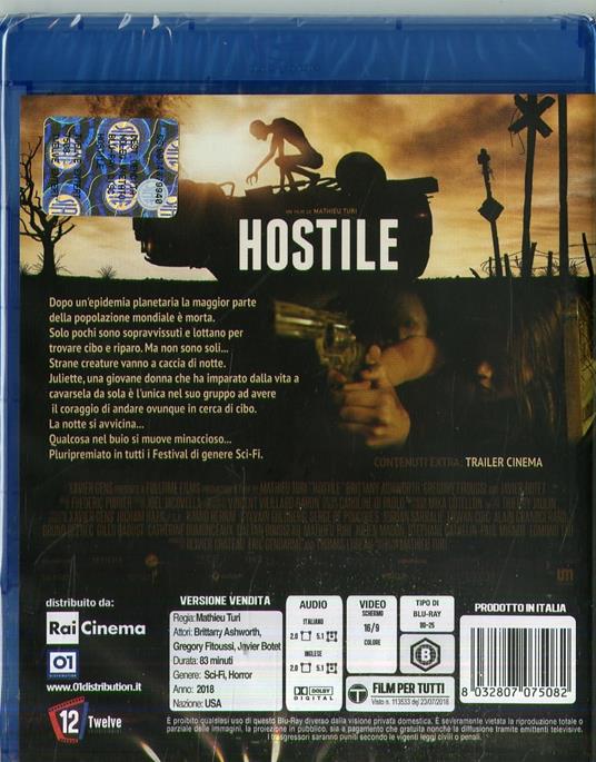 Hostile (Blu-ray) di Mathieu Turi - Blu-ray - 2