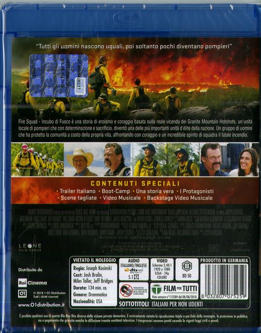 Fire Squad. Incubo di fuoco (Blu-ray) di Joseph Kosinski - Blu-ray - 2