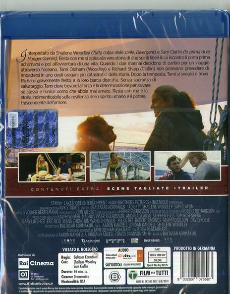 Resta con me (Blu-ray) di Baltasar Kormákur - Blu-ray - 2