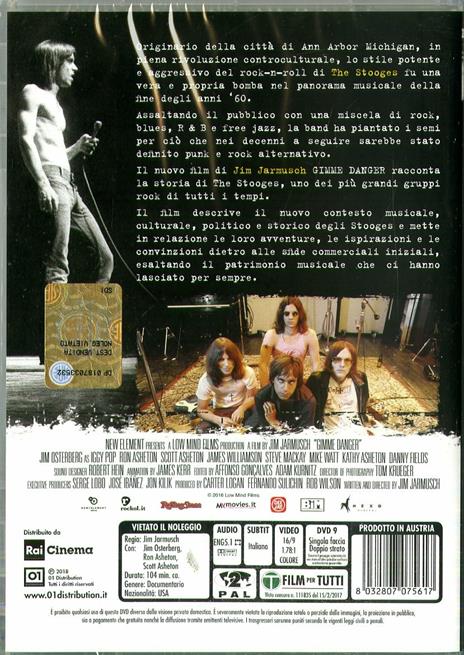 Gimme Danger (DVD) di Jim Jarmusch - DVD - 2